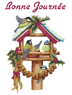Gif animé bonne journée oiseaux